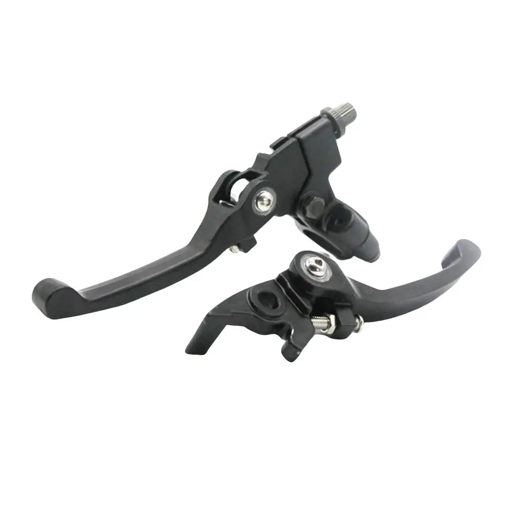 CNC Folding Brake Lever & Clutch Handlebar Grip Lever for Dirt Bike, Black image 2