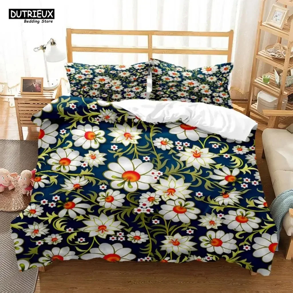 

The Flower Pattern Is Simple Fresh Comfortable Duvet Cover Pillowcase Bedding Set Children Bedroom Decoration Home Textile