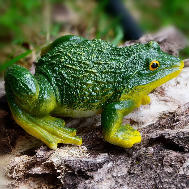 Cute Resin Decorative Frog Statue DIY Outdoor Garden Bonsai Store Decoration Animal Sculpture For Desk Garden Decor Ornament