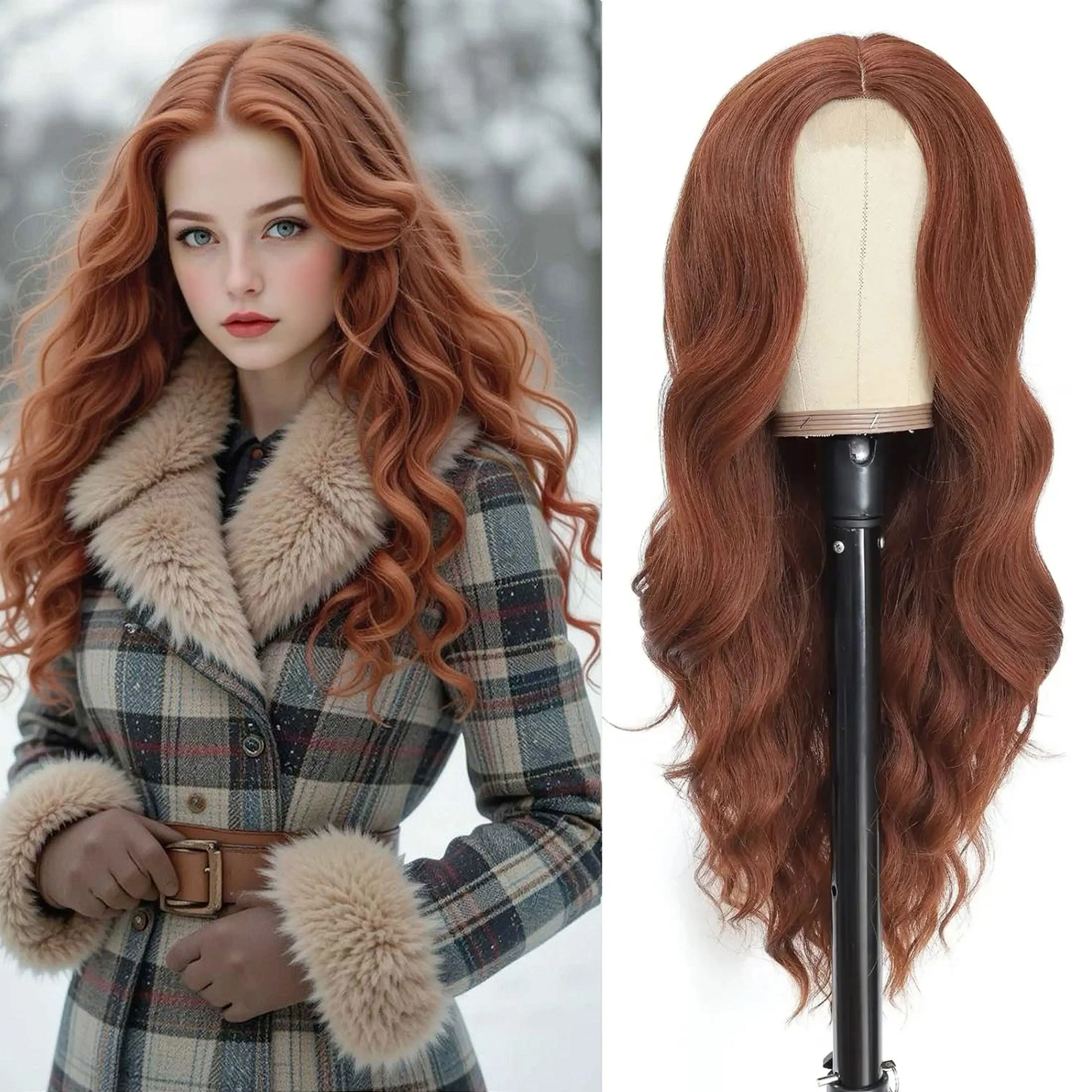 Women's Synthetic Long Lace Ombre Platinum Blonde Wavy Wig