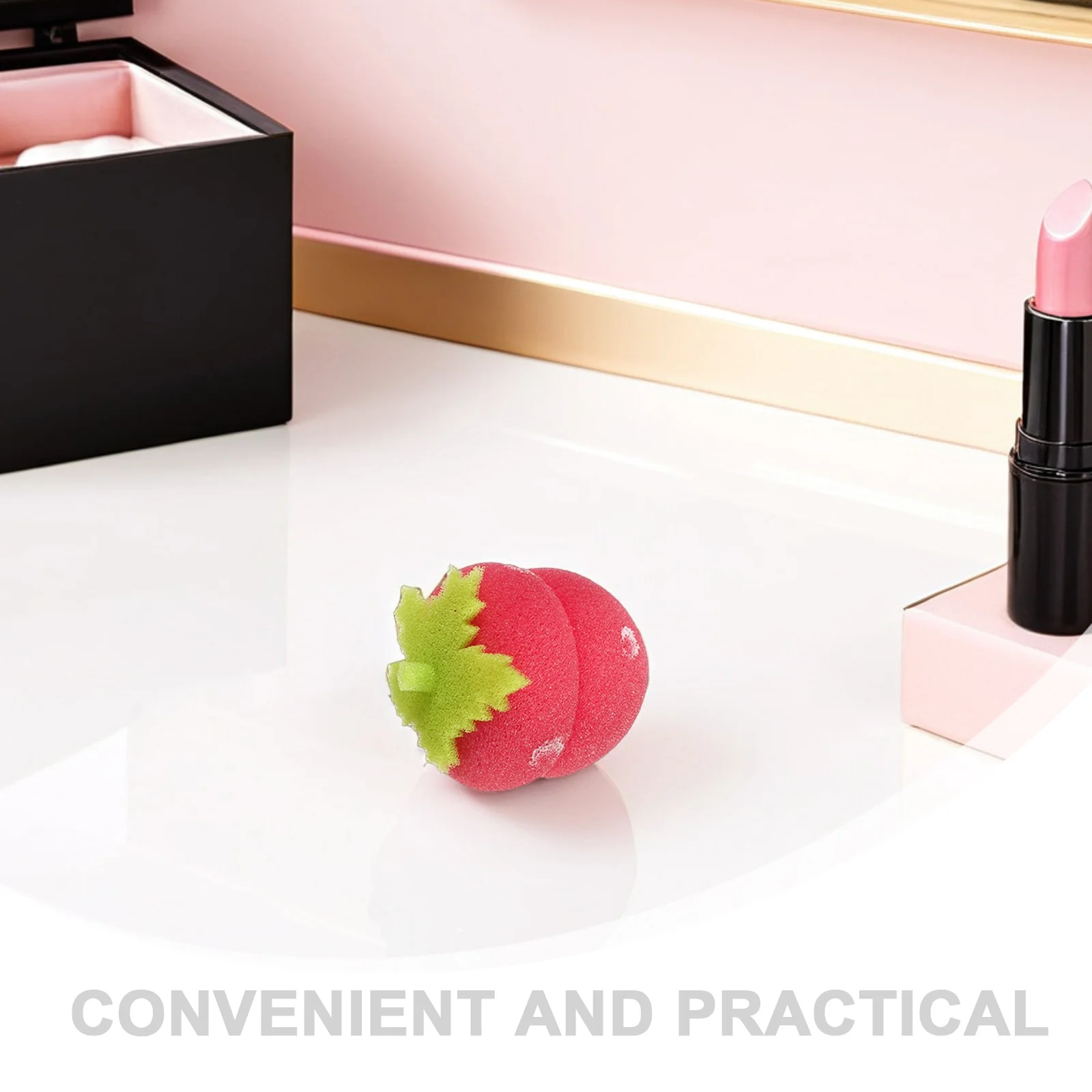 30 قطعة بكرو الفراولة بدون حرارة للشعر الطويل إسفنجة لينة بكرات رغوة النوم بين عشية وضحاها أداة التصميم مناسبة للسفر #5