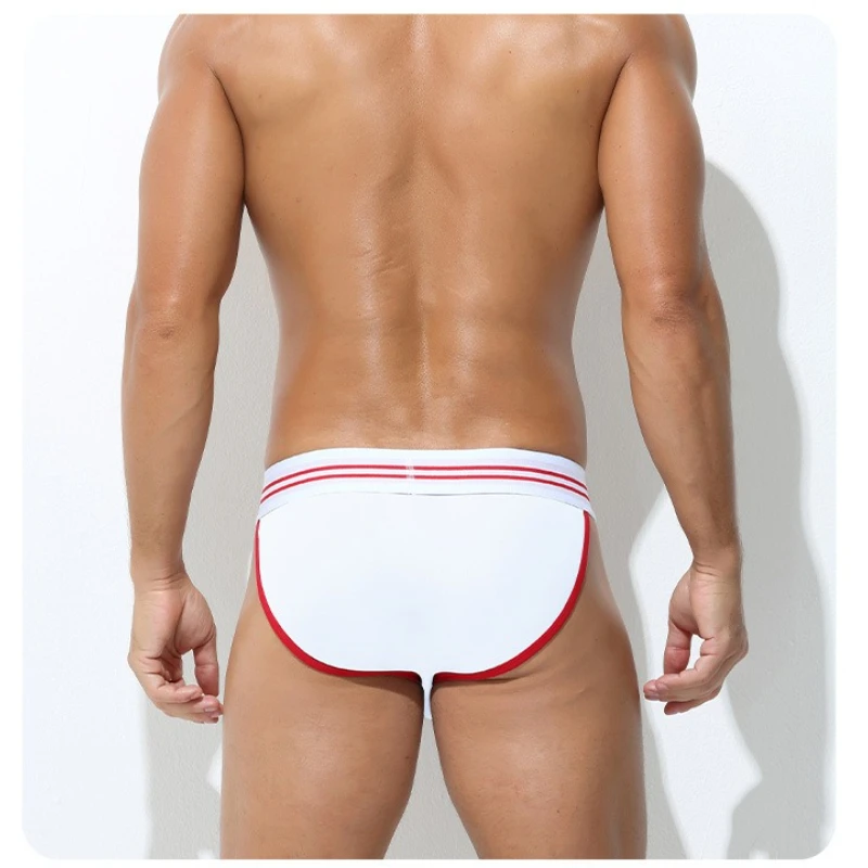 

Мужские трусики с низкой талией, сексуальные трусы с полым поясом, нижнее белье с высокой вилкой, тонкие спортивные дышащие трусы, U-образная выпуклая сумка, нижнее белье