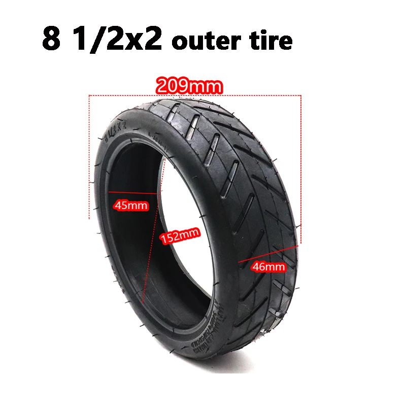 8 1/2x2 Inflation Wheel Tyres Outer Inner Tube Pneumatic Tyre Accessories FOR Xiaomi Mijia M365 Electric Scooter Tires Tyres image 3