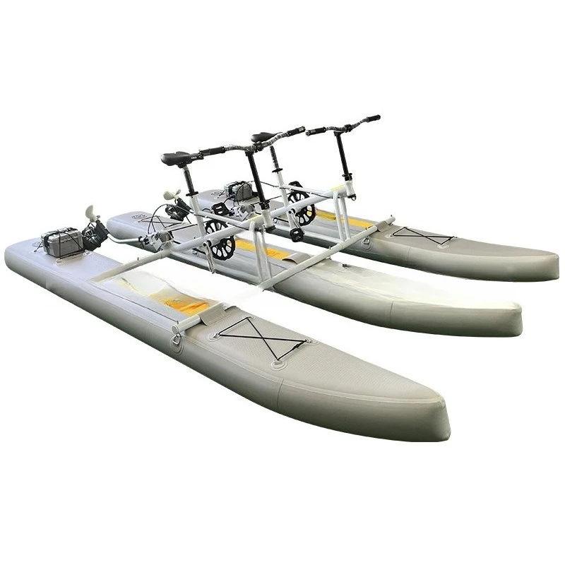 Water electric pedal bicycle double boat inflatable boat outdoor scenic recreational bicycle