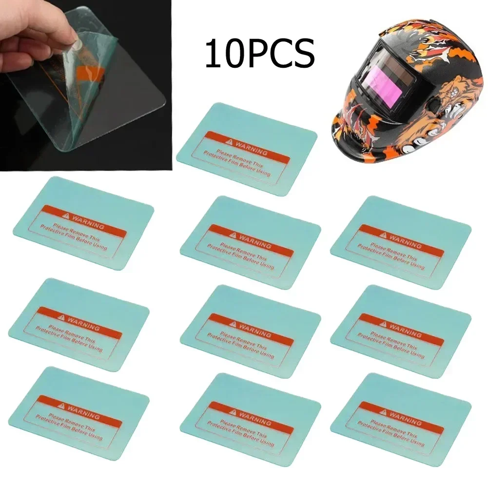 10PCS Replacement Clear PC Protective Sheet Welding Shield Cover Lens Protector Plate For Welding Helmet Mask 115mm X 90m