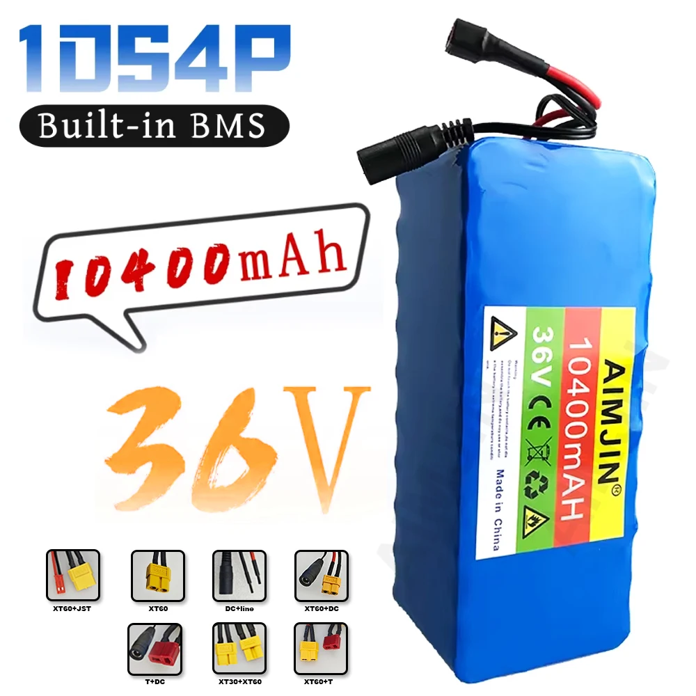 

36V Electric Scooter Electric Scooter Battery 10S4P 36V 10400mAh Electric Scooter Lithium Battery 18650 Battery Pack