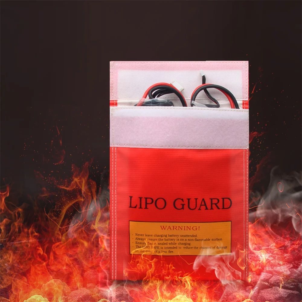 Alta Qualidade Fireproof Battery Safety Bag, Safe Guard, Charge Sack, RC LiPo, 18x23cm, 30x23cm