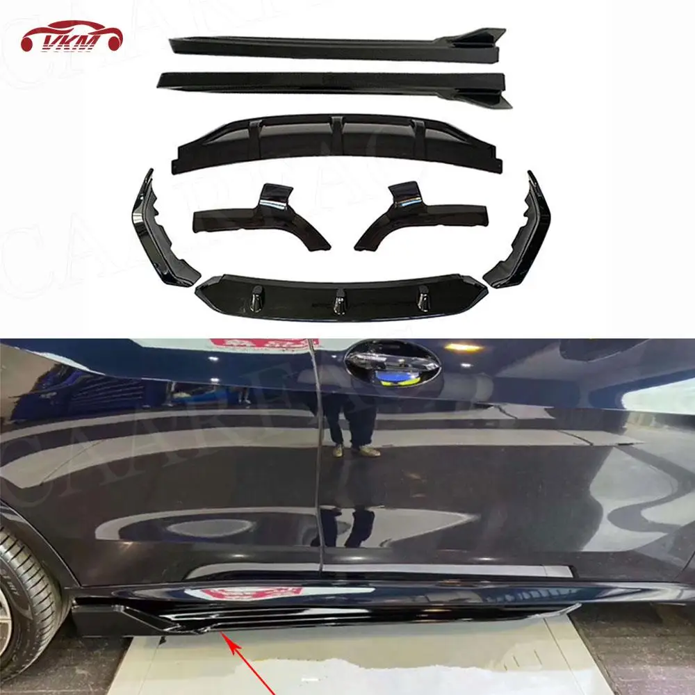 

Front Bumper Lip Side Skirts Rocker Panel Rear Diffuser Rear Splitters Flaps for BMW X6 G06 M Sport 2020- 2022 Car Body kits