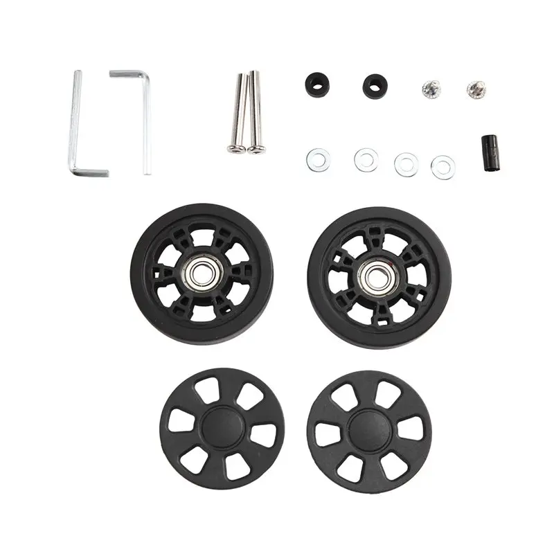 WORTHOWN-Luggage Wheels For Replacement 60X12mm Low-Noise Rolling Bearing 2PCS For Travel Suitcase Caster