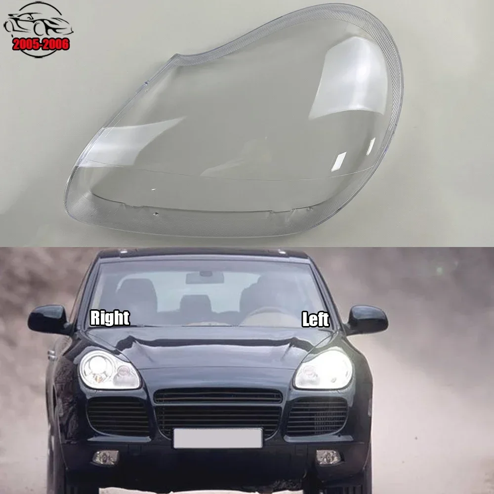 

For Porsche Cayenne 2005 2006 Headlamp Lamp Cover Shell Headlight Cover Lampshade Lens Plexiglass Replace Original Lampshade