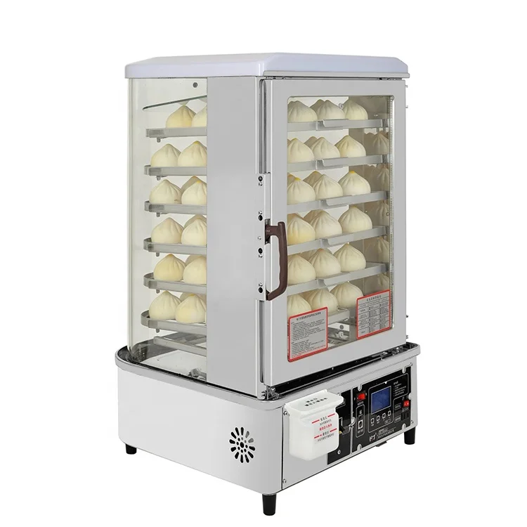 Restaurant 1200W Stainless Steel 5 Layer Food Warmer Commercial Steamer Machine Electric Food Bread Bun Steamer