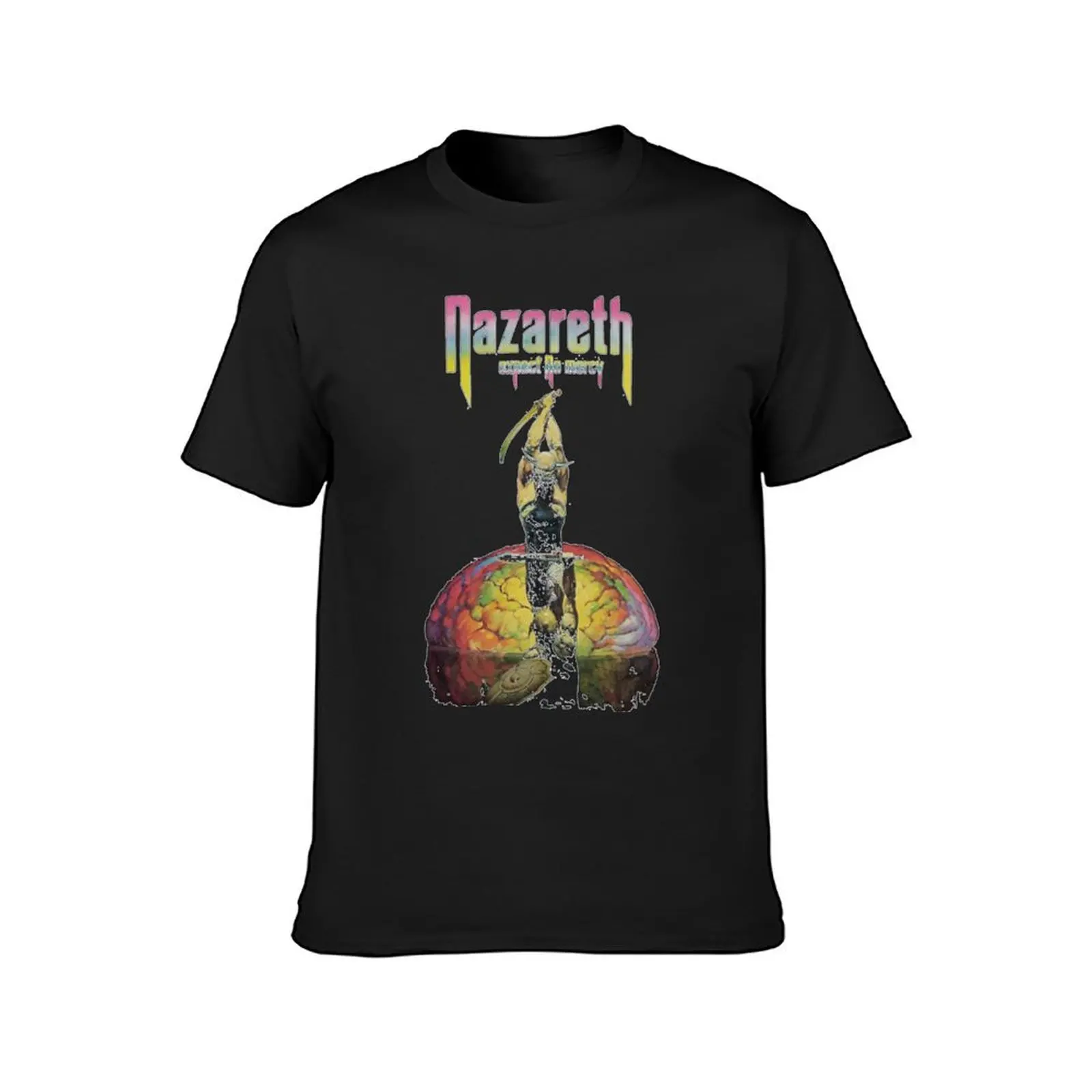 Camisola Nazareth masculina de banda, camiseta de verão, roupa gráfica, roupa estética incrível