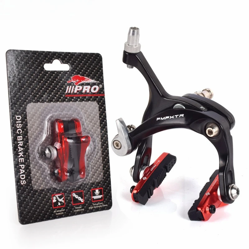 New silent bicycle brake pads mountain bike brake V-shaped brake bracket shoes rubber block durable riding accessories