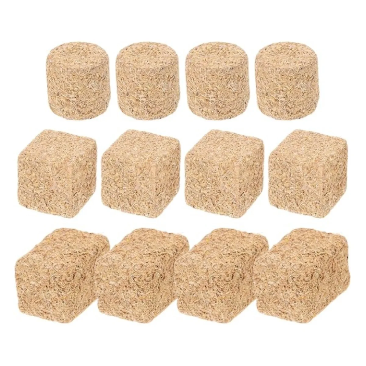 4pcs Mini Dollhouse Hay Bale Decoration Miniature Farm Harvest Scene Model Autumn Decor Accessory Decoration