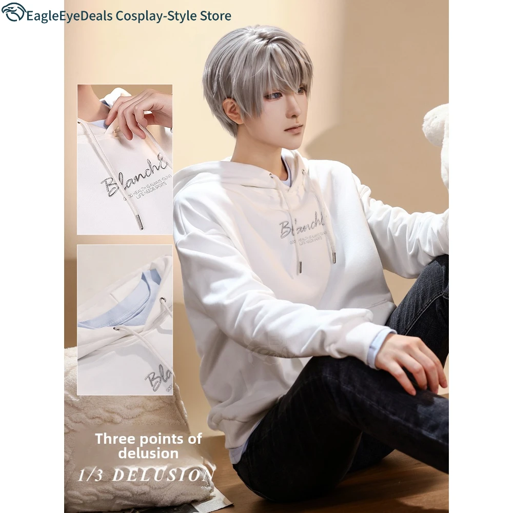 سترة Starlight Academy Shen Xinghui ذات قلنسوة كلاسيكية للحب والعميق، سترة أنيمي كوسبلاي غير رسمية لحفلات الهالوين في الحرم الجامعي