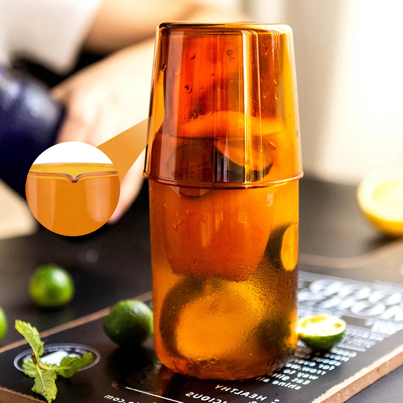 

1Set Glass Cup and Water Kettle Set Practical Borosilicate Large Capacity Home Kitchen Study Dormitory