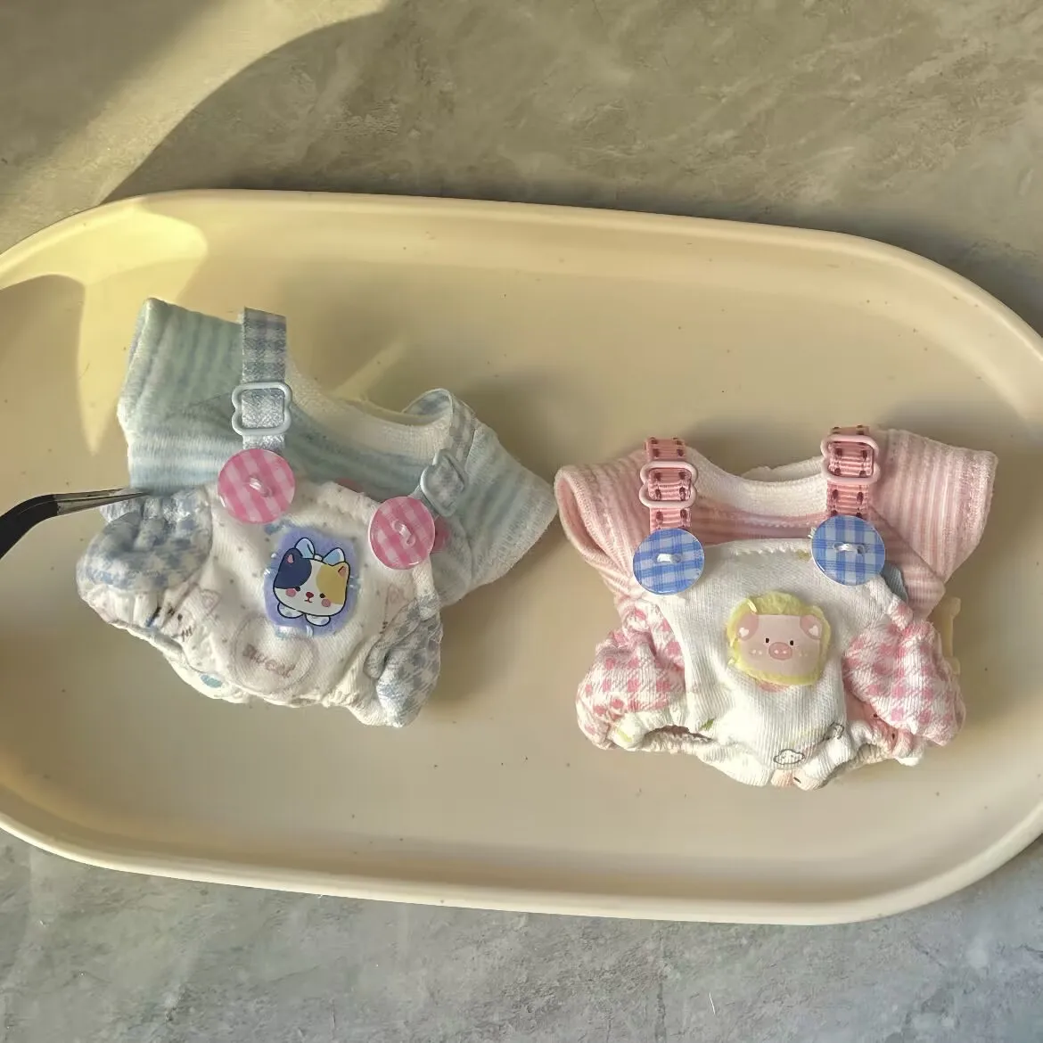 

Комплект комбинезонов серии Animal размером 10 см «Маленький синий кот» и «Количная свинья», детская одежда, милые аксессуары для нарядов