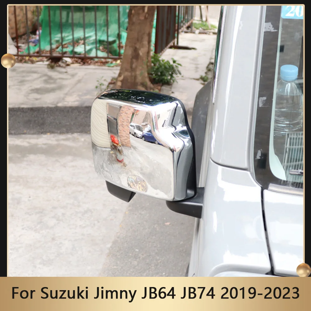 

Rear View Mirror Cover Cap For Suzuki Jimny JB64 JB74 2019-2023 Car Rearview Mirror Shell Decoration Cover Stickers Accessories