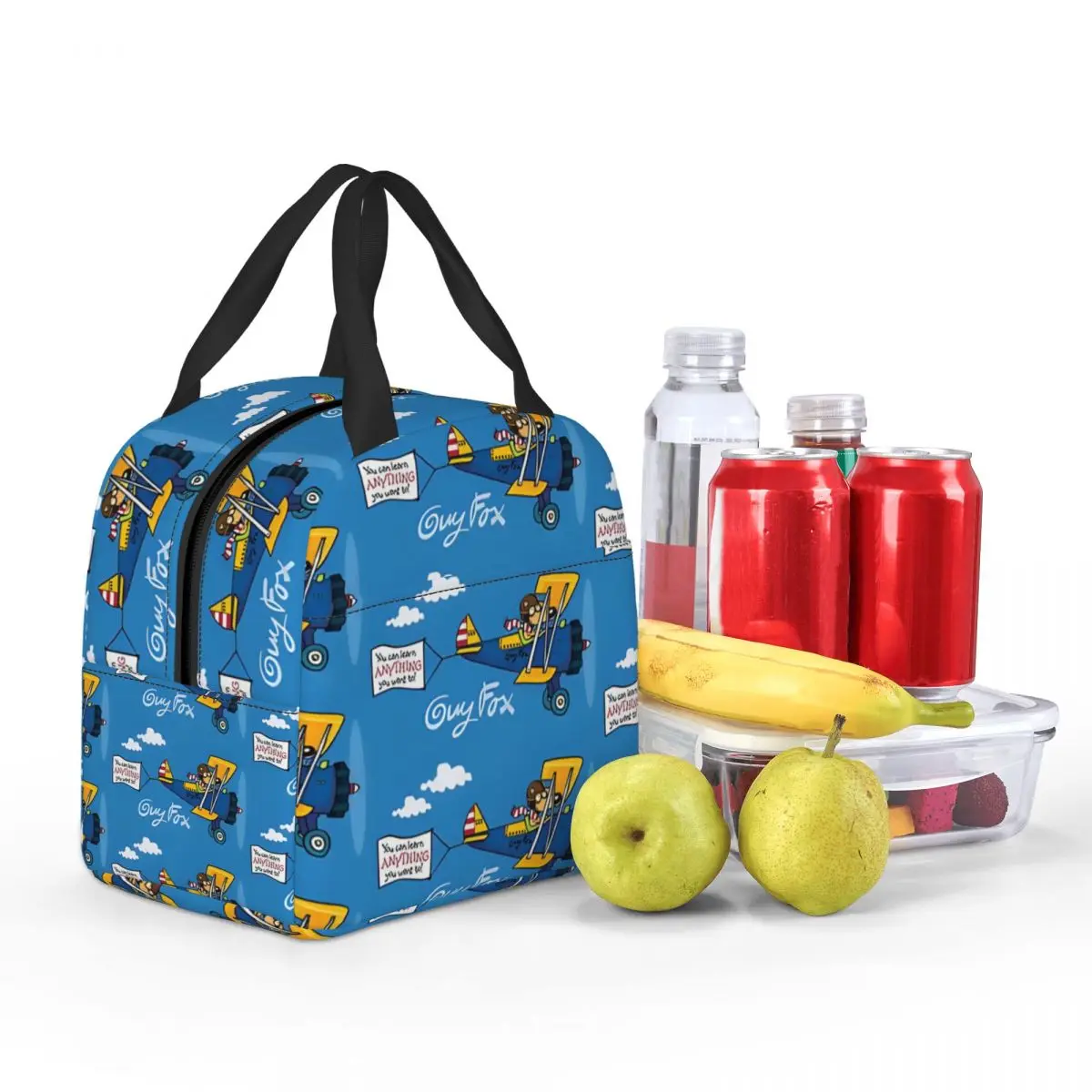 Ladies Lunch Bag I Love Flying Fashion G-Guy Foxs Aluminum Foil Insulation Picnic Storage For Lunch