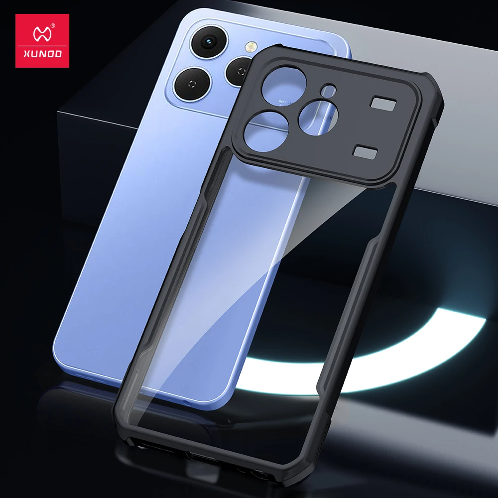 

Xundd для Infinix Tecno Spark 40 4G, чехол с подушкой безопасности, противоударный корпус из ТПУ + акриловый тонкий и мягкий ультрапрозрачный чехол для телефона