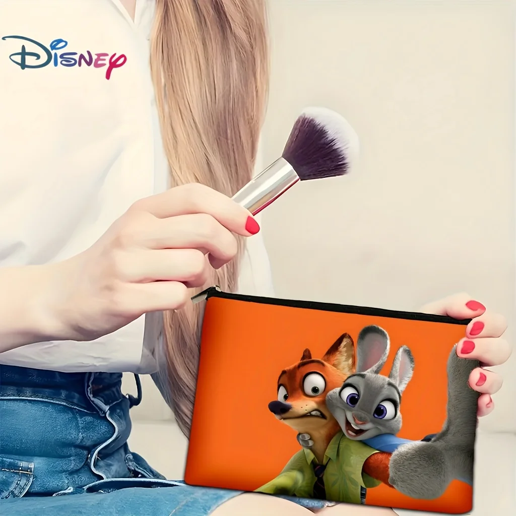 주토피아 주디 홉스와 닉 와일드 화장품 및 보석 보관 가방 1개, 완벽한 여행용 지퍼 파우치 - 재미있는 생일 선물