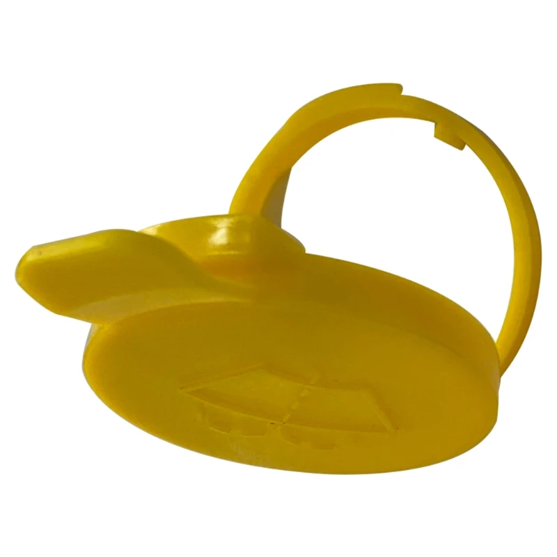 Car Windshield Washer Bottle Yellow Nozzle Cap Cover/ Reservoir Cap Lid for Saab 9-3 SS (03-) 9-5 (98-10) view 3