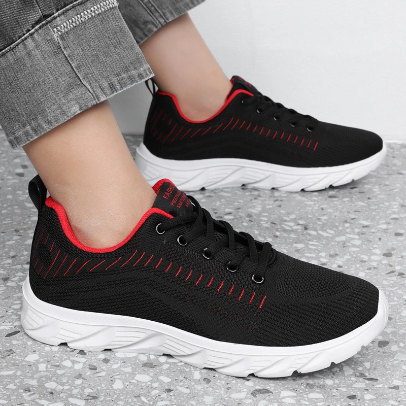 YRZL Leichte Laufschuhe, atmungsaktiv, rutschfest, für Herren, bequeme Turnschuhe, Outdoor-Sport, weich, verschleißfest – Detail 29