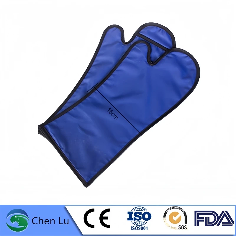 

High quality ionizing radiation protection 0.5mmpb lead mittens Veterinary applicable gamma ray and x-ray protective lead gloves