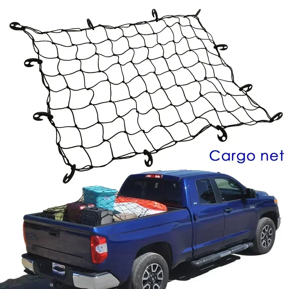 Dachgepäcknetz SUV Gepäckträger Netzabdeckung Dehnbar von 3 x 4 bis 6 x 8 Autoteile Auto-Aufbewahrungszubehör – Detail 1