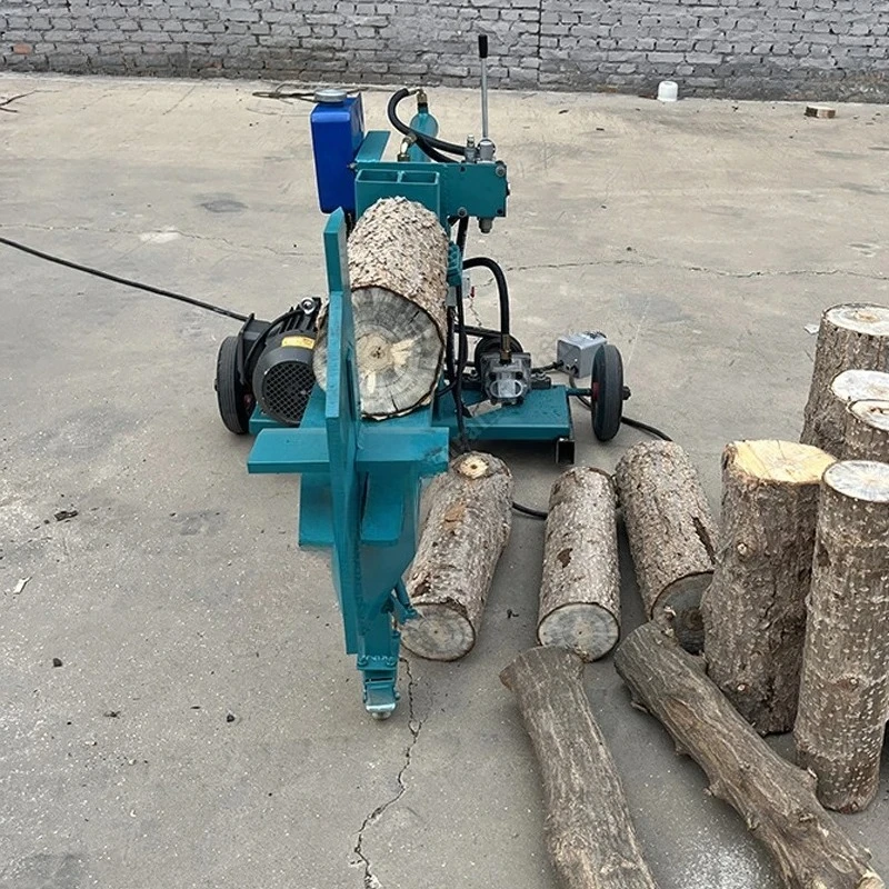Hydraulic Woodworking Machinery Wood Splitter Two-Phase Motor High-efficiency Household Firewood Chopping Machine