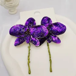 Exaggerated Drop Metal Large Flower Earrings  New Fashion Earings for Women