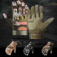 Motorcycle Tactical Gloves Winter Men's Warm Outdoor Sports Non-slip Waterproof Camouflage Full Finger Combat Riding