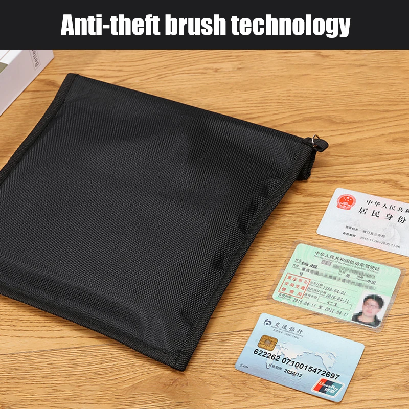 Mobile Phone Signal Shielding Bag Faraday Cage Pouch Car Key Laptop Bank Card Privacy Protection Bag Anti-radiation Bag 2 Size