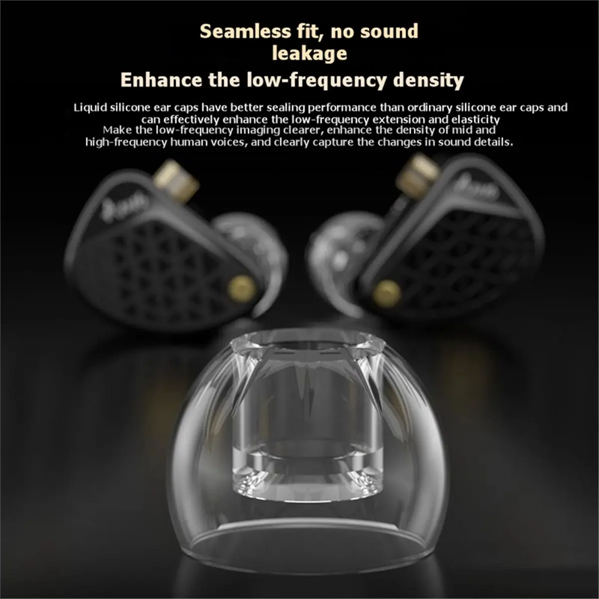 ABAN Silicone Ear Tips for LS01, High-Elasticity Earphone Earbuds Tips Comfort Replacement Eartips