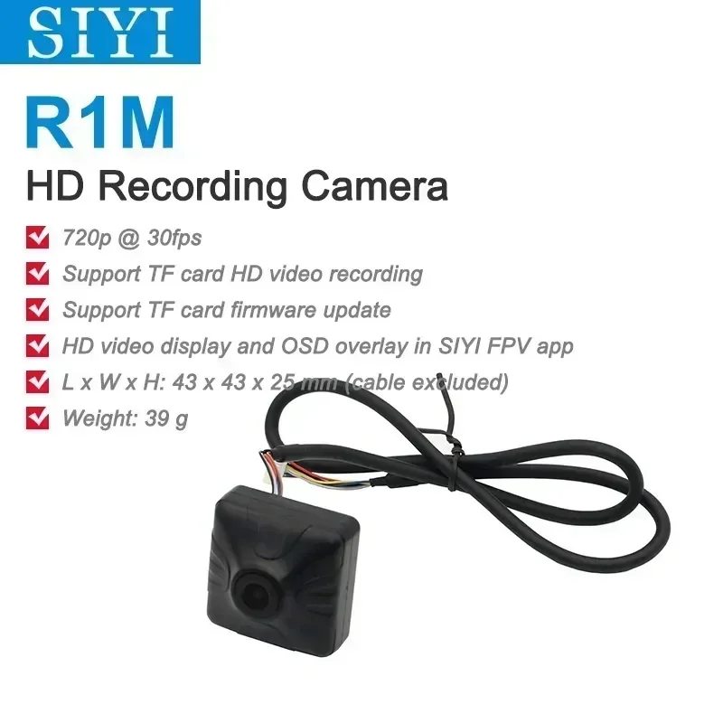 SIYI New R1M Recording HD Camera 1080 30fps Ethernet Port IP Camera Compatible with HM30 MK15 MK15E Air Unit