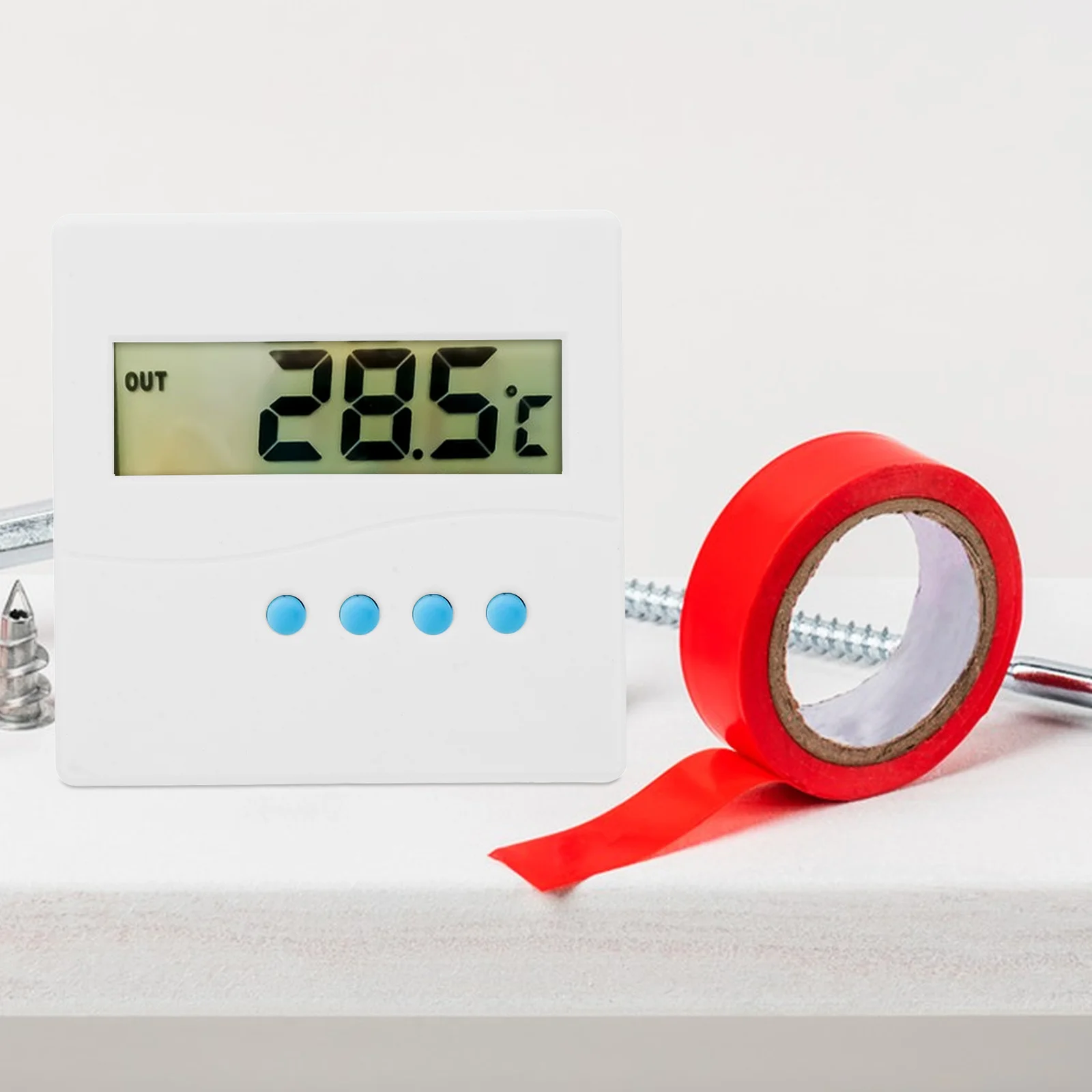 

1Set Constant Temperature Controller Box Plastic Thermostat Box Digital Thermostat Display Case Temperature Switch