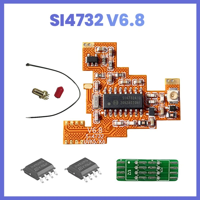 SI4732 V6.8 FPC Module+2X 2M Expansion Chip For Quansheng UVK5 K6  Shortwave Full Band/Single Sideband Reception