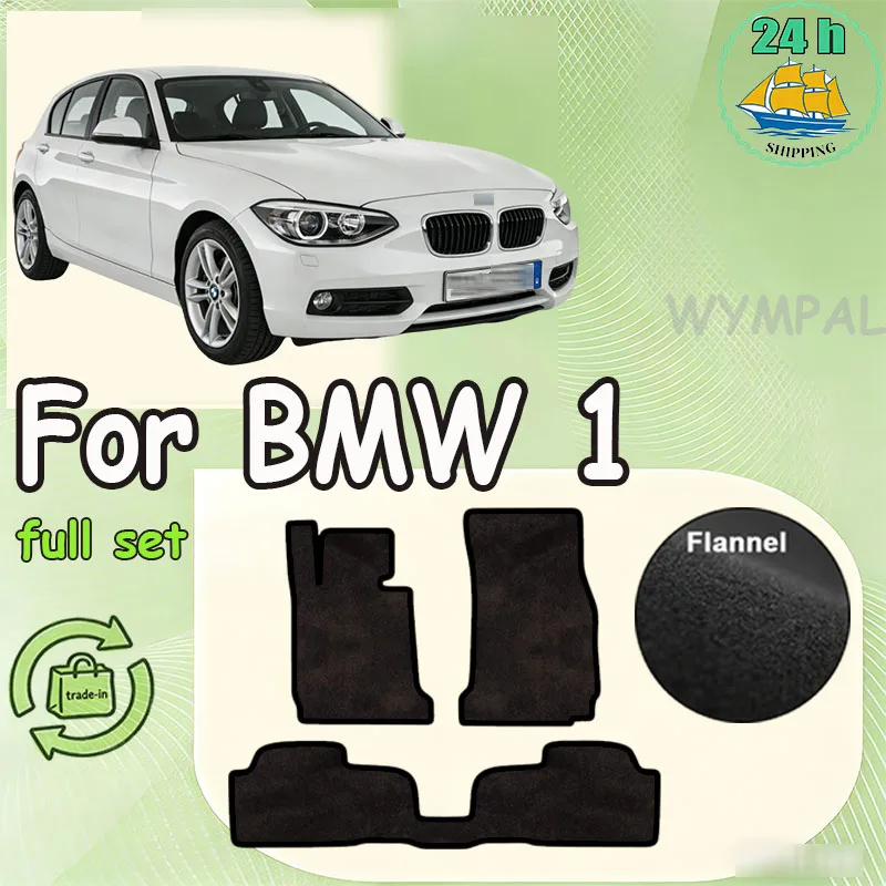 

Flannel Car Floor Mats For BMW 1 Series F20 2012~2019 5-door Hatchback Rugs Panel Protective Pad Premium Custom Foot Pads Access