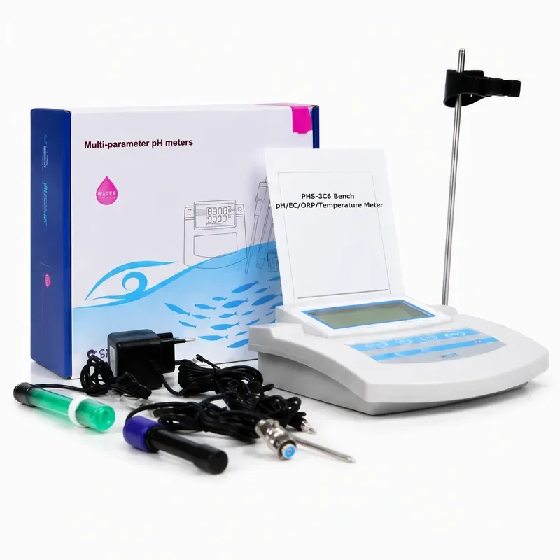 Digital PH ORP TDS EC CF Temperature Tester Auto Calibration Water Quality Analyzer Meter for Lab Aquariums Pool Hydroponics