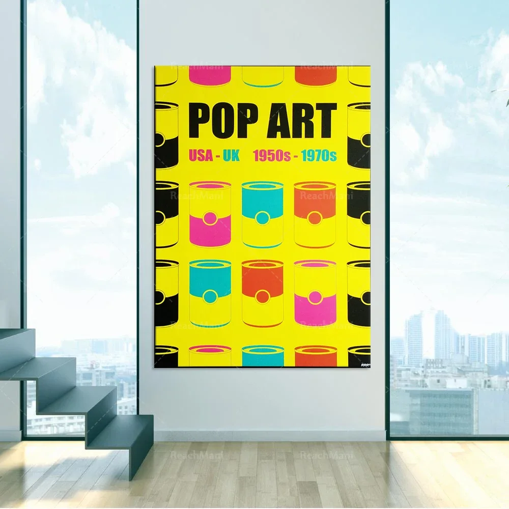 Pop Art Printable Poster-Art Movement Poster-Printable Wall Art Andy Warhol Soup Jar Decoration