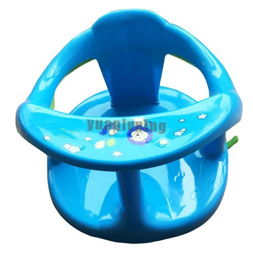 Baby Bath Seat 6-18 Months Shower Non-Slip Newborn Kid Shower Chair With Backrest & Safety Suction Cups Baby Care Bathing Seat