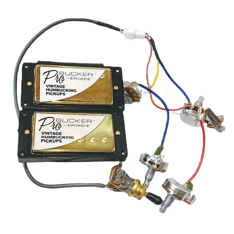 Shop Bo-Hong Store-Hot Sale-Guitar Pickups LP ProBucker Alnico Pickups 1C with Wiring Harness Pots for Electric guitar