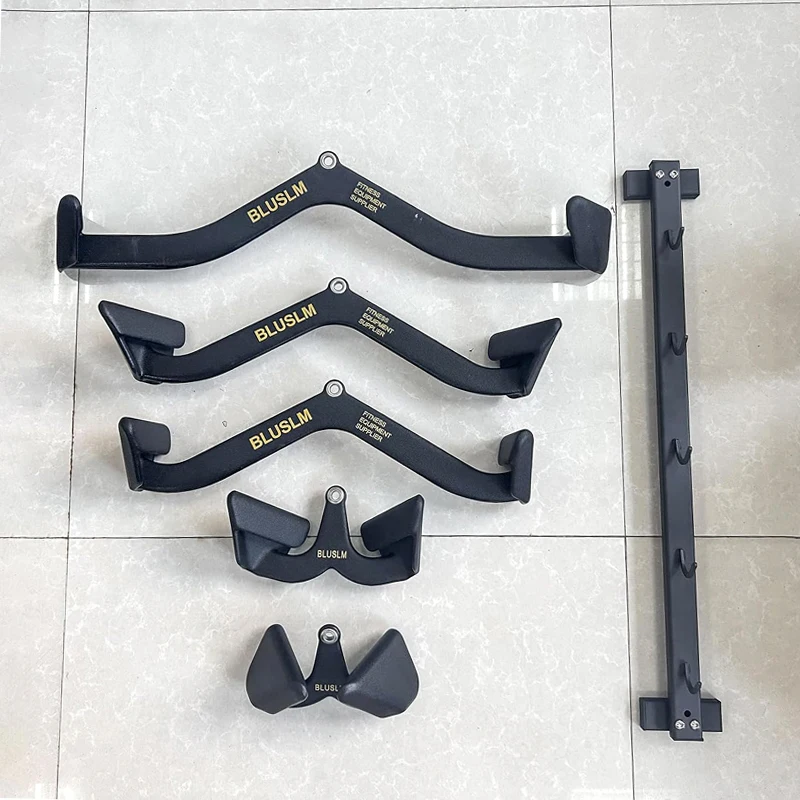 Pull Down Bar for Cable Machine, LAT Pulldown Attachments, T Bar V Bar Cable Attachment, Back Tricep, Strength Training Handl