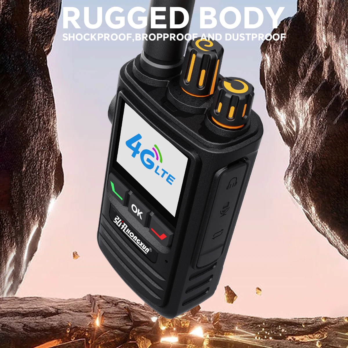 HX T280 5000km 4G LTE POC Walkie Talkie with High Call Quality Long Distance Sim Card GPS for Radio