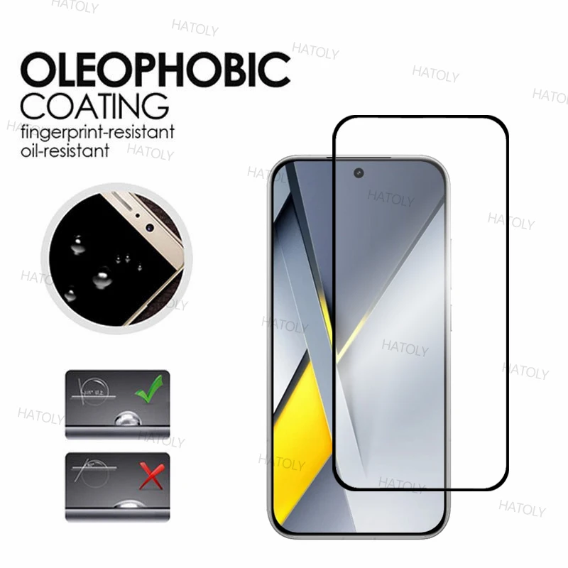 Protector de pantalla para Xiaomi Poco F8 Pro, vidrio templado, cubierta completa de pegamento, cristal de teléfono, Xiaomi Poco F8 Pro, 2/4 Uds.