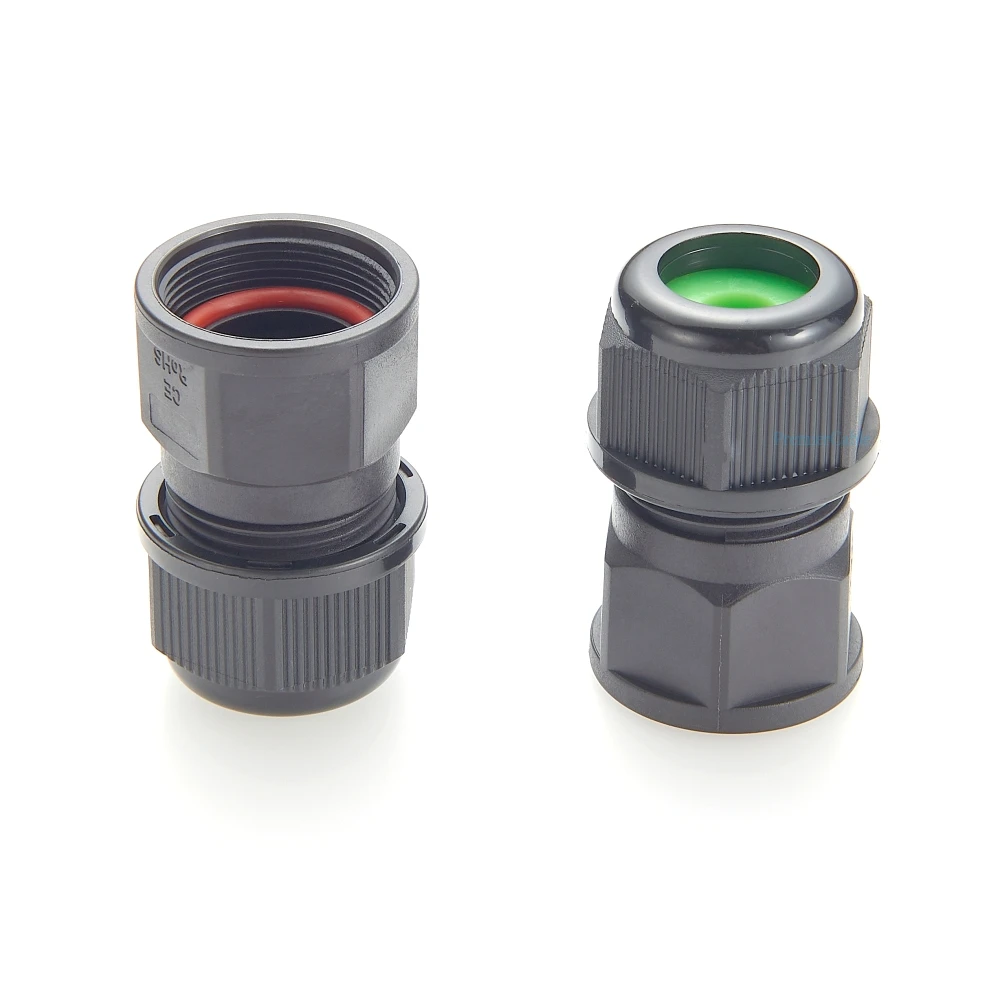 

IP67 Waterproof PG Sealing Fixed Head joint Gran head with washer Nylon Plastic Wire Cable Gland Protection for Outdoor Wiring