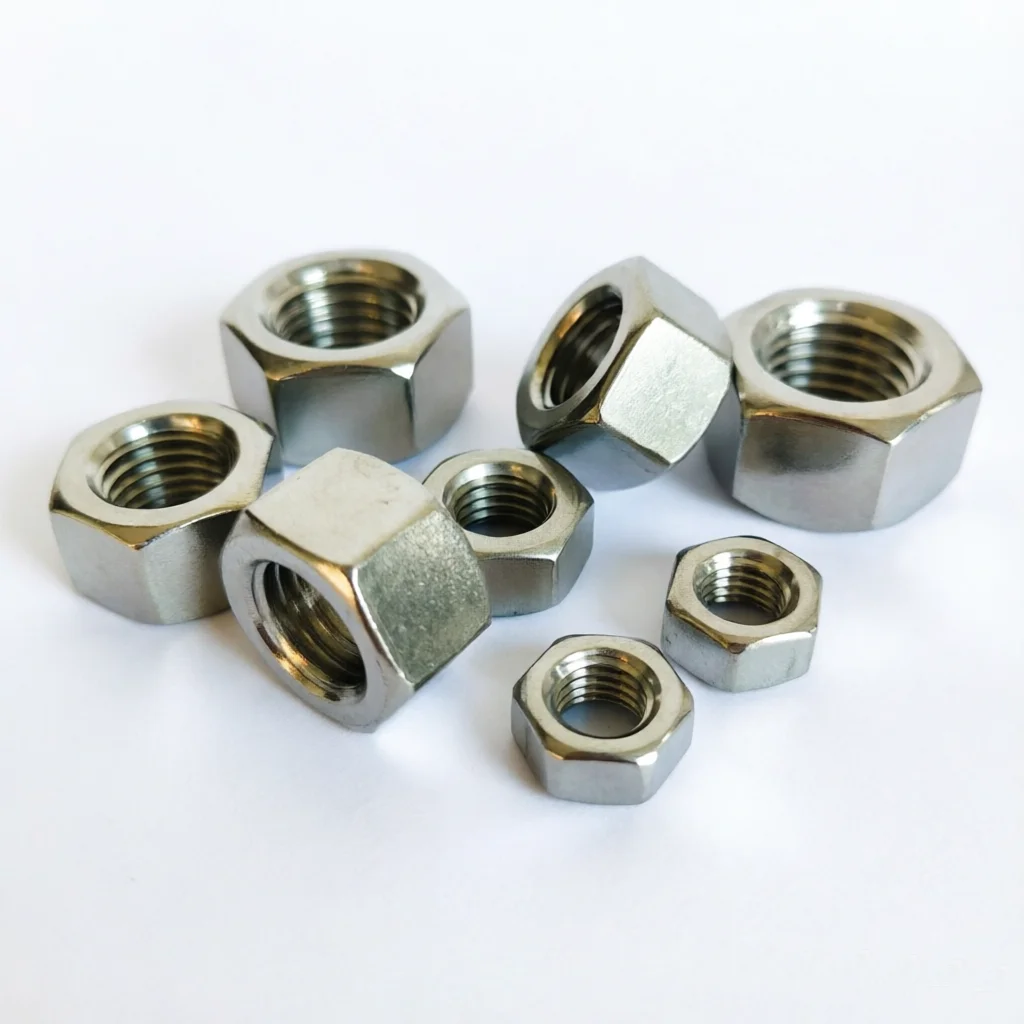 Hexagon Hex Nuts  M2 M2.5 M3 M3.5 M4 M5 M6 M8 M10 M12 M14 M16 M18 M20 M22 M24 M27 M30 Hex Nut 304 Stainless Steel DIN934 Metric