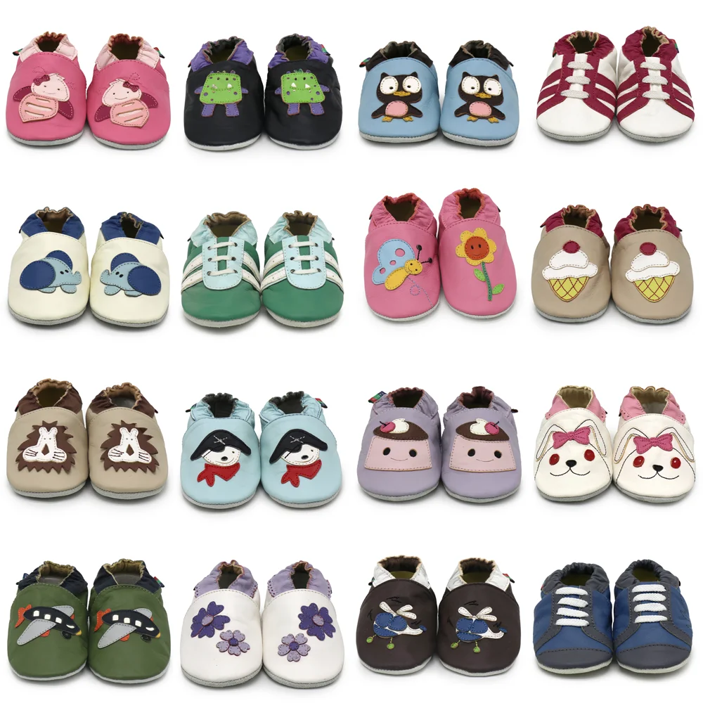 001Carozoo Infant Shoes Toddler Slippers Soft Sheepskin Leather Baby Boys First-Walkers Girl Shoes Children\'s Shoes