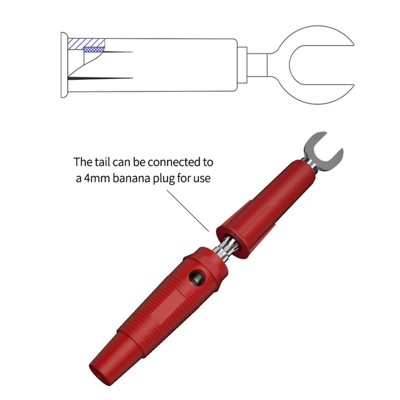 AC56-멀티미터 테스트 리드 키트 디지털 전기 테스트 프로브 세트(악어 클립 포함) 테스트 핀셋 와이어 피어싱