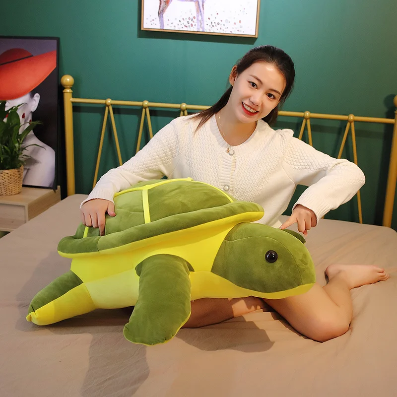 Tortoise Stuffed Animal Plush Toy Sea Turtle Plushies Cushion Pillow for Girls Boys Kids Bedtime Birthday Christmas Toddler Gift